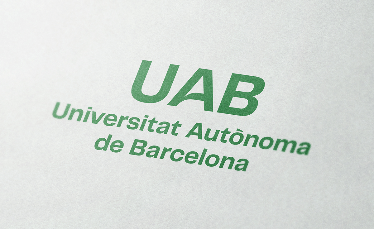 Logotip UAB sobre paper