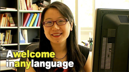 A welcome in any language